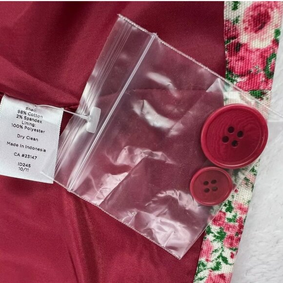 Talbots Grace‎ Fit Blazer Jacket Floral Rose 3/4 Sleeve Cottagecore Boho Spring - Picture 11 of 16